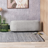 Carin Chenille Ottoman from Roseland Furniture