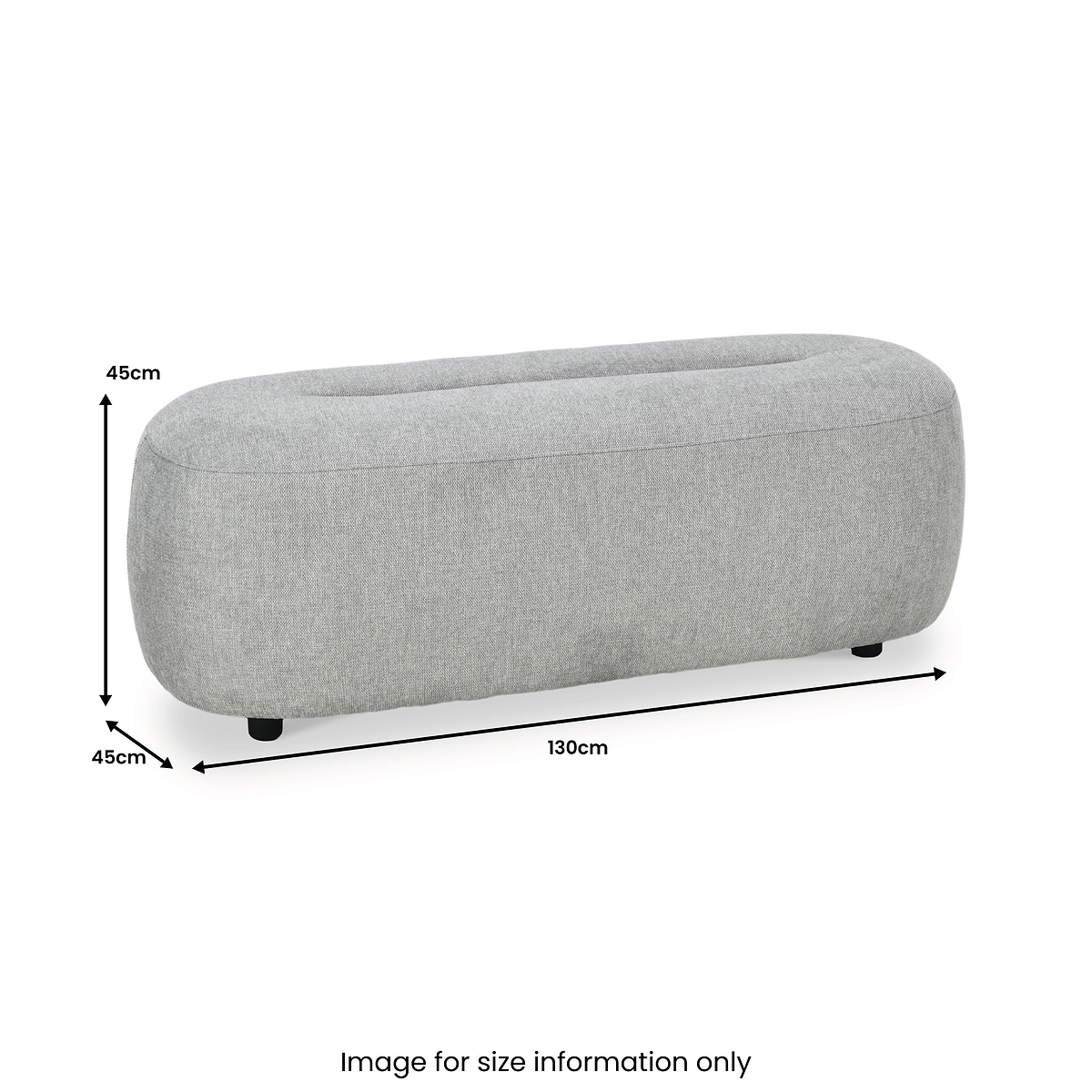 Carin Chenille Ottoman from Roseland Furniture