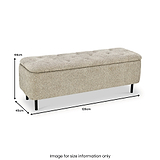 Else Buttoned Storage Ottoman from Roseland Furniture