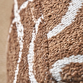 Tabria Indoor Outdoor Abstract Design Pouffe from Roseland Furniture