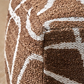 Tabria Indoor Outdoor Abstract Design Pouffe from Roseland Furniture