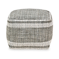Highclere Indoor Outdoor Stripe Design Pouffe from Roseland Furniture
