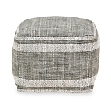 Highclere Indoor Outdoor Stripe Design Pouffe from Roseland Furniture