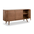 Elias Dark Ash 3 Door Sideboard Angle2 from Roseland Furniture