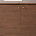 Elias Dark Ash 3 Door Sideboard Angle2 from Roseland Furniture