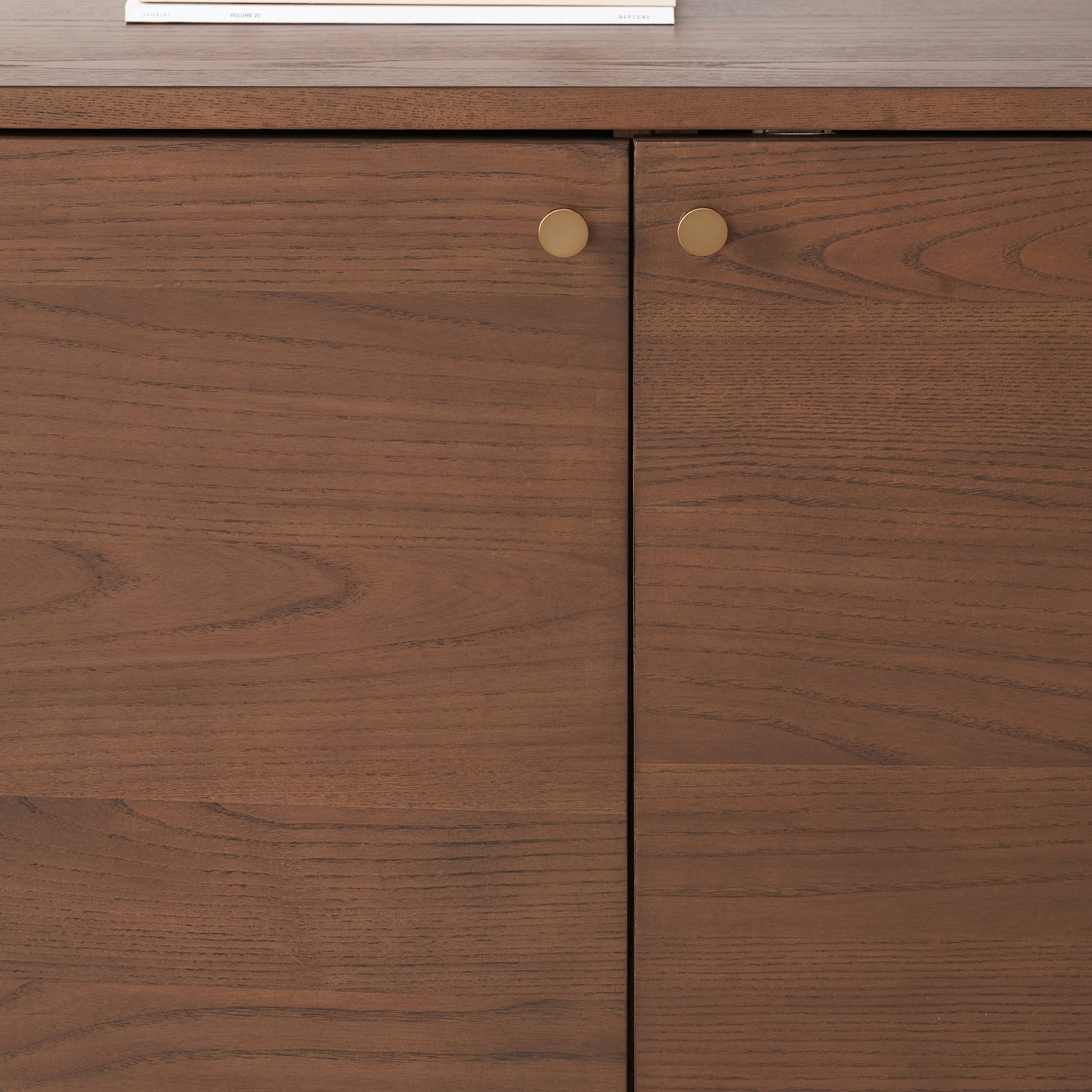 Elias Dark Ash 3 Door Sideboard Angle2 from Roseland Furniture