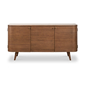 Elias Dark Ash 3 Door Sideboard Angle2 from Roseland Furniture