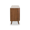 Elias Dark Ash 3 Door Sideboard Angle2 from Roseland Furniture