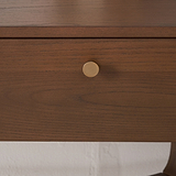Elias Dark Ash 2 Drawer Console Table Angle2 from Roseland Furniture