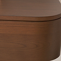 Elias Dark Ash 2 Drawer Console Table Angle2 from Roseland Furniture