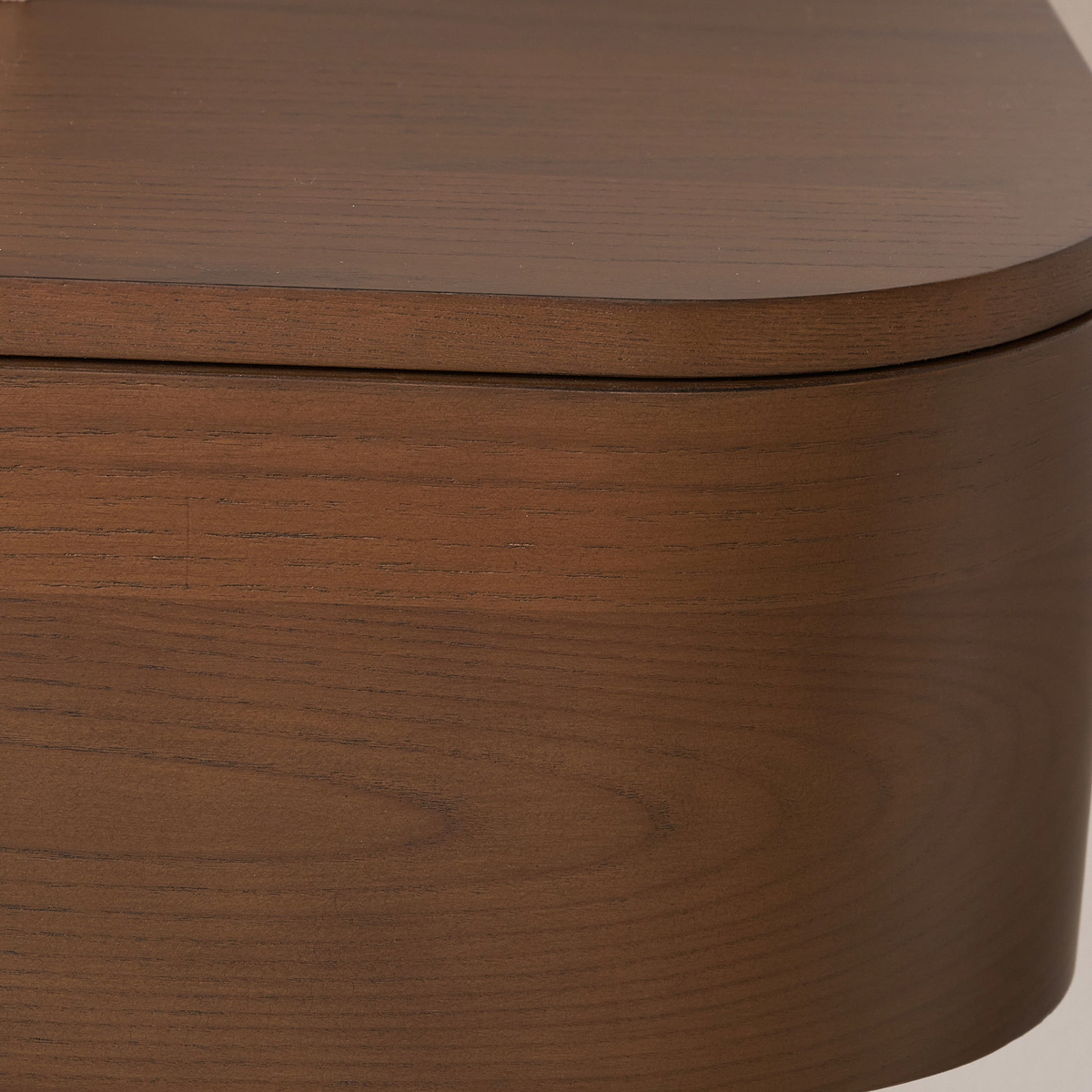 Elias Dark Ash 2 Drawer Console Table Angle2 from Roseland Furniture