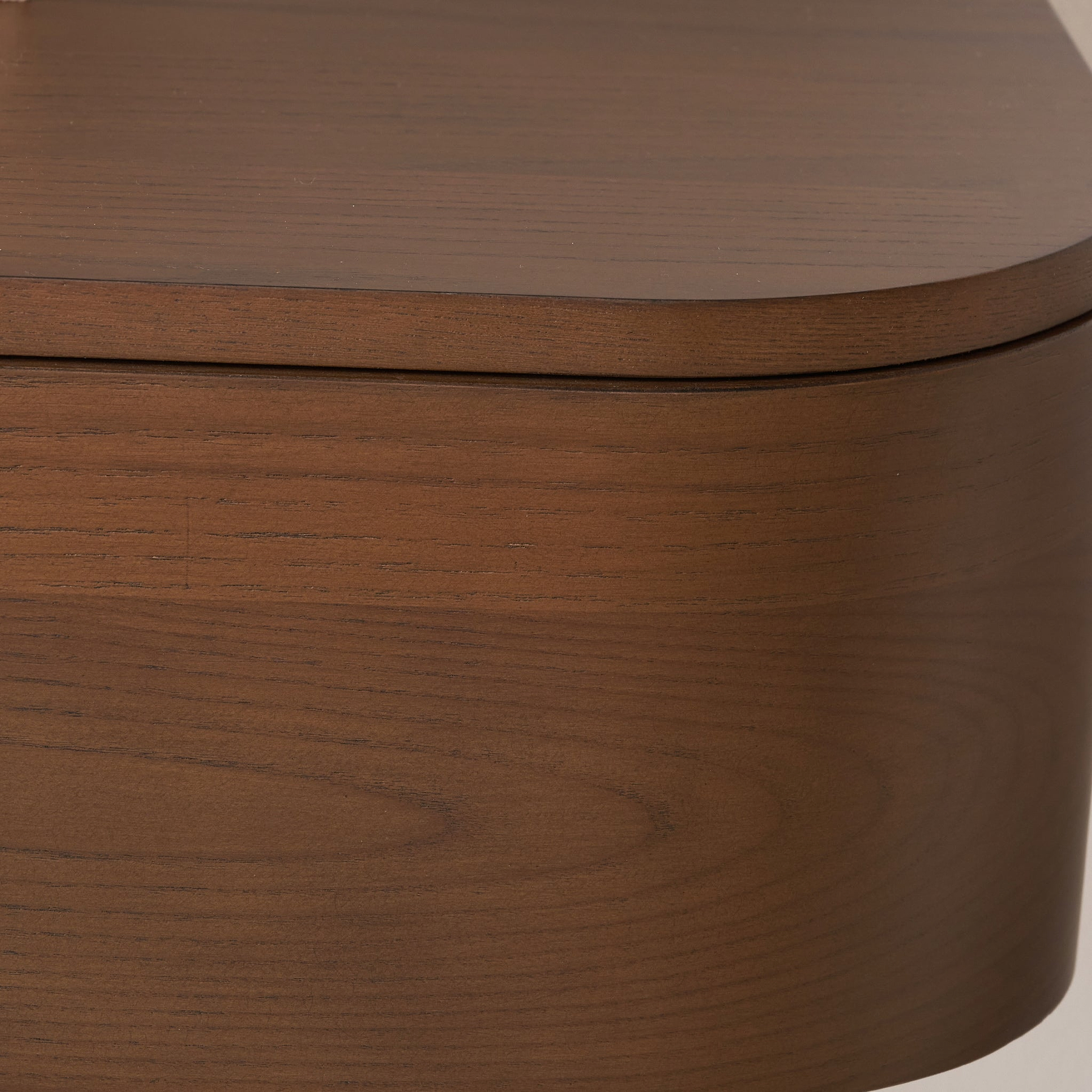 Elias Dark Ash 2 Drawer Console Table Angle2 from Roseland Furniture