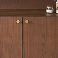 Elias Dark Ash 2 Door Shelving Unit from Roseland Furniture