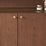 Elias Dark Ash 2 Door Shelving Unit from Roseland Furniture