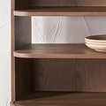 Elias Dark Ash 2 Door Shelving Unit from Roseland Furniture