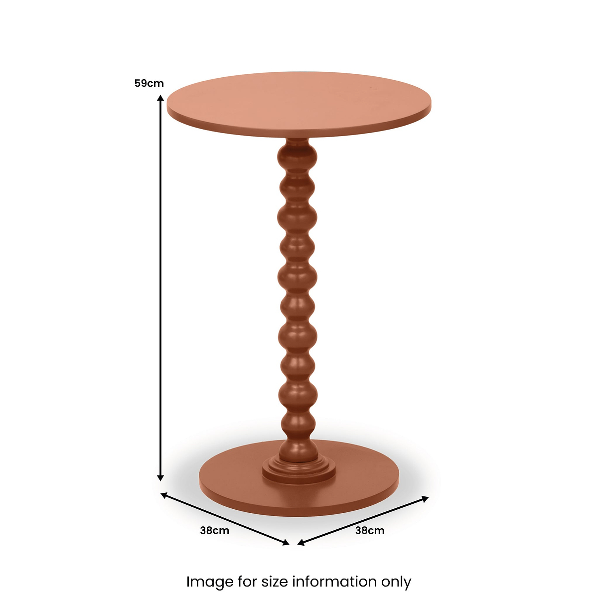 Margot Bobble Side Table Mulberry from Roseland Furniture