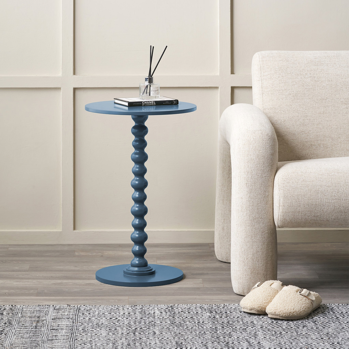 Margot Bobble Side Table Navy from Roseland Furniture