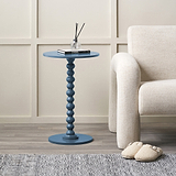 Margot Bobble Side Table Navy from Roseland Furniture