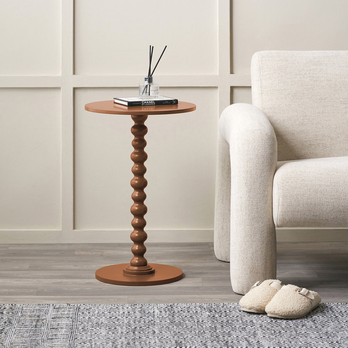 Margot Bobble Side Table Terracotta from Roseland Furniture