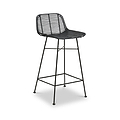 Rattan Core Bar Stool Black from Roseland Furniture