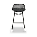 Rattan Core Bar Stool Black from Roseland Furniture