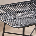 Rattan Core Bar Stool Black from Roseland Furniture