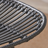 Rattan Core Bar Stool Black from Roseland Furniture