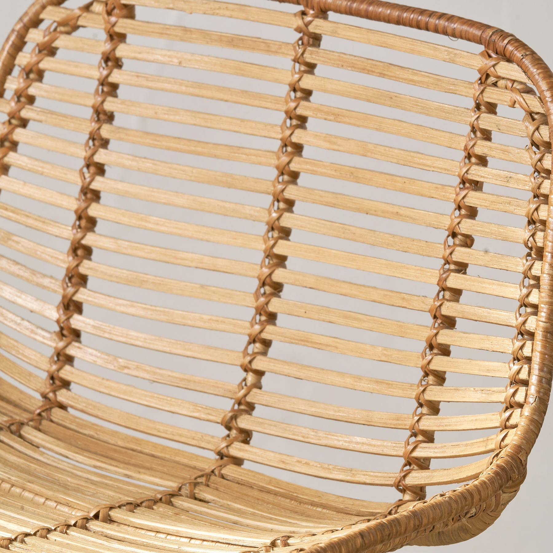 Rattan Core Bar Stool Natural from Roseland Furniture