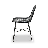 Rattan Core Dining Chair Black from Roseland Furniture
