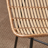 Rattan Core Dining Chair Natural from Roseland Furniture