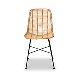 Rattan Core Dining Chair Natural from Roseland Furniture