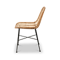 Rattan Core Dining Chair Natural from Roseland Furniture