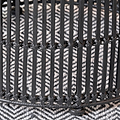 Rattan Core Stool Black from Roseland Furniture