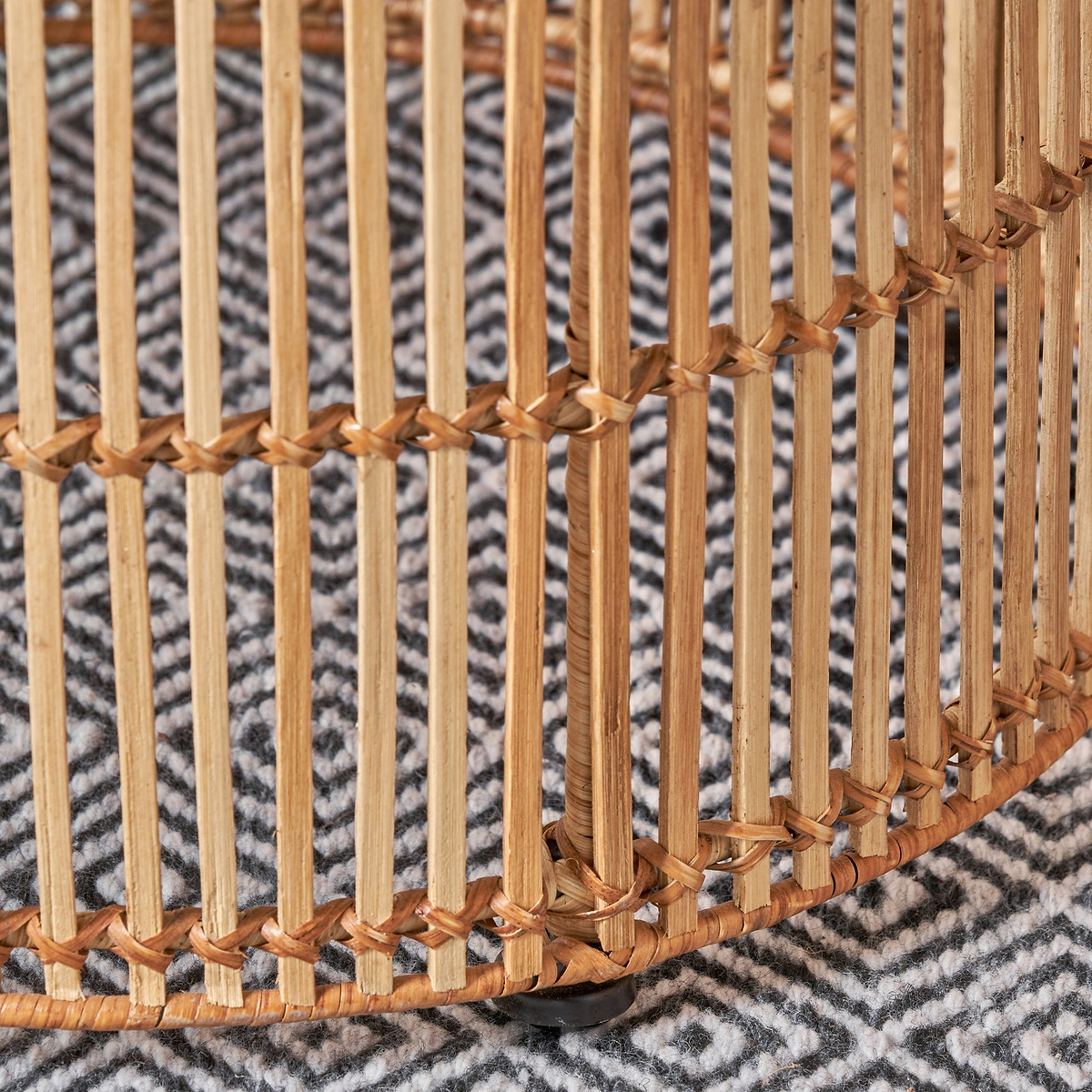 Rattan Core Stool Natural from Roseland Furniture