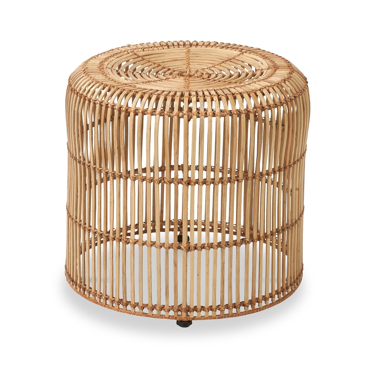 Rattan Core Stool Natural from Roseland Furniture