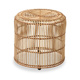 Rattan Core Stool Natural from Roseland Furniture