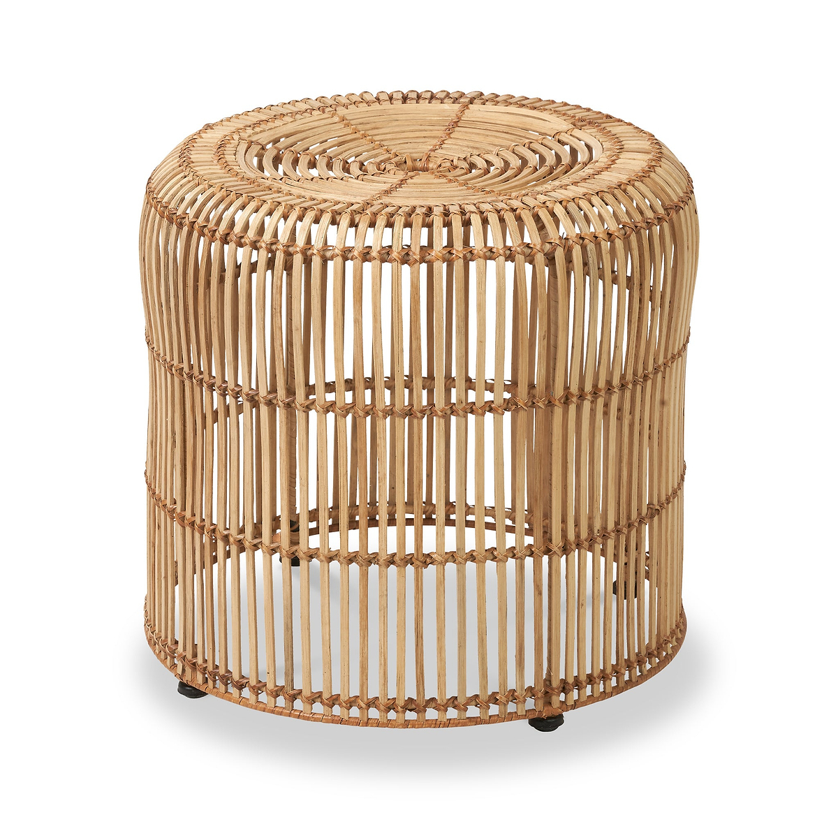Rattan Core Stool Natural from Roseland Furniture