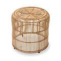 Rattan Core Stool Natural from Roseland Furniture