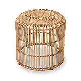 Rattan Core Stool Natural from Roseland Furniture