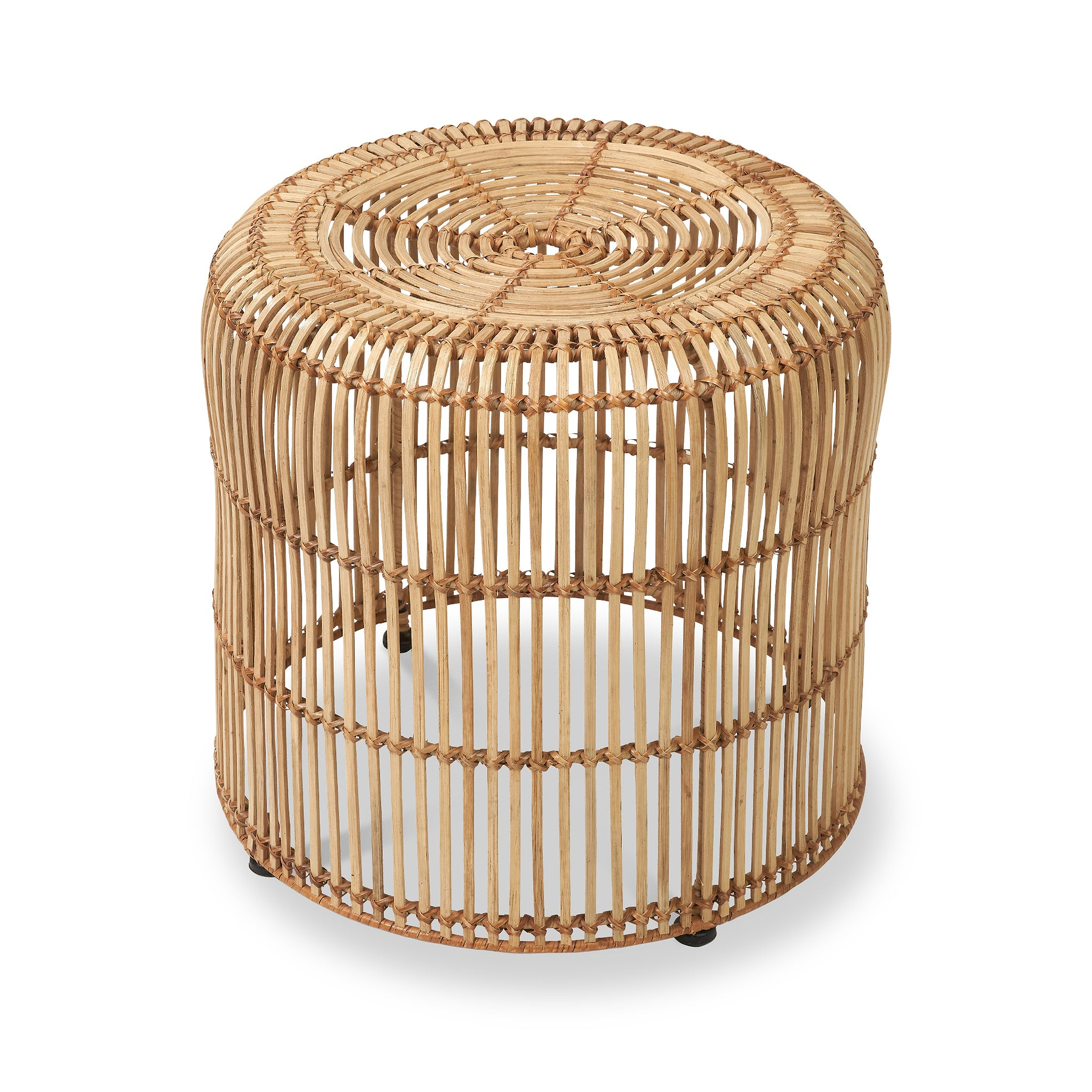Rattan Core Stool Natural from Roseland Furniture