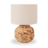 Zadi Natural Plaited Water Hyacinth Table Lamp from Roseland Furniture
