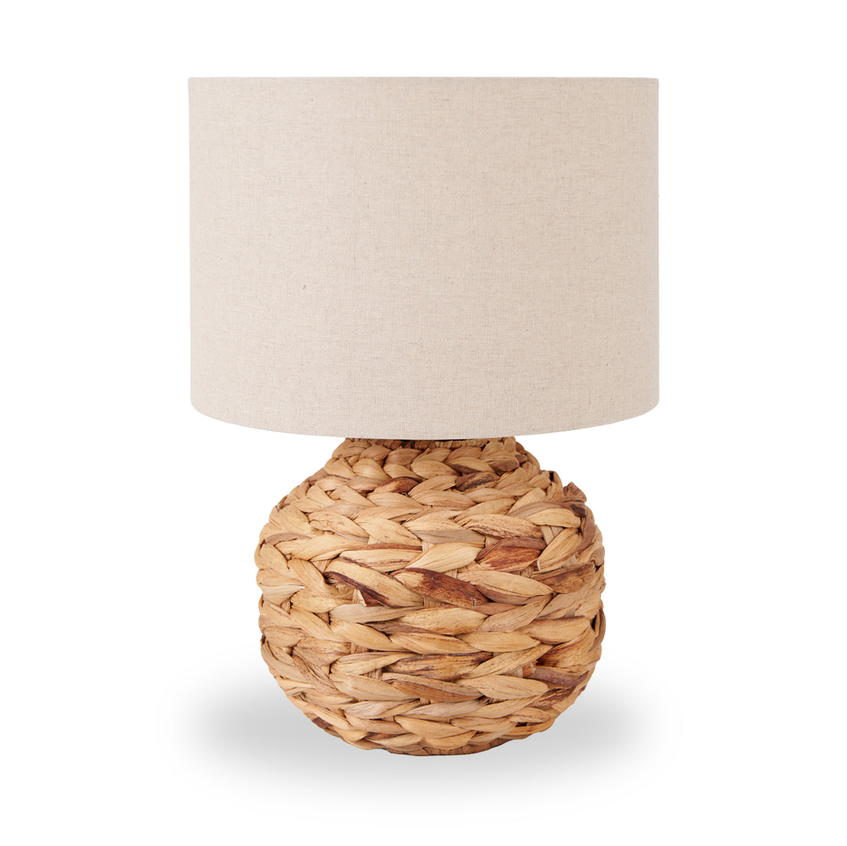 Zadi Natural Plaited Water Hyacinth Table Lamp from Roseland Furniture