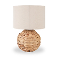 Zadi Natural Plaited Water Hyacinth Table Lamp from Roseland Furniture