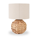 Zadi Natural Plaited Water Hyacinth Table Lamp from Roseland Furniture