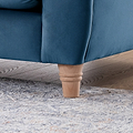 Clarence Sky Blue Velvet Chesterfield 2 Seater Sofa