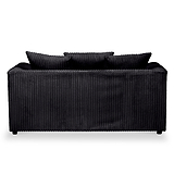 Bletchley Black Jumbo Cord 2 Seater Sofa from Roseland Furniture