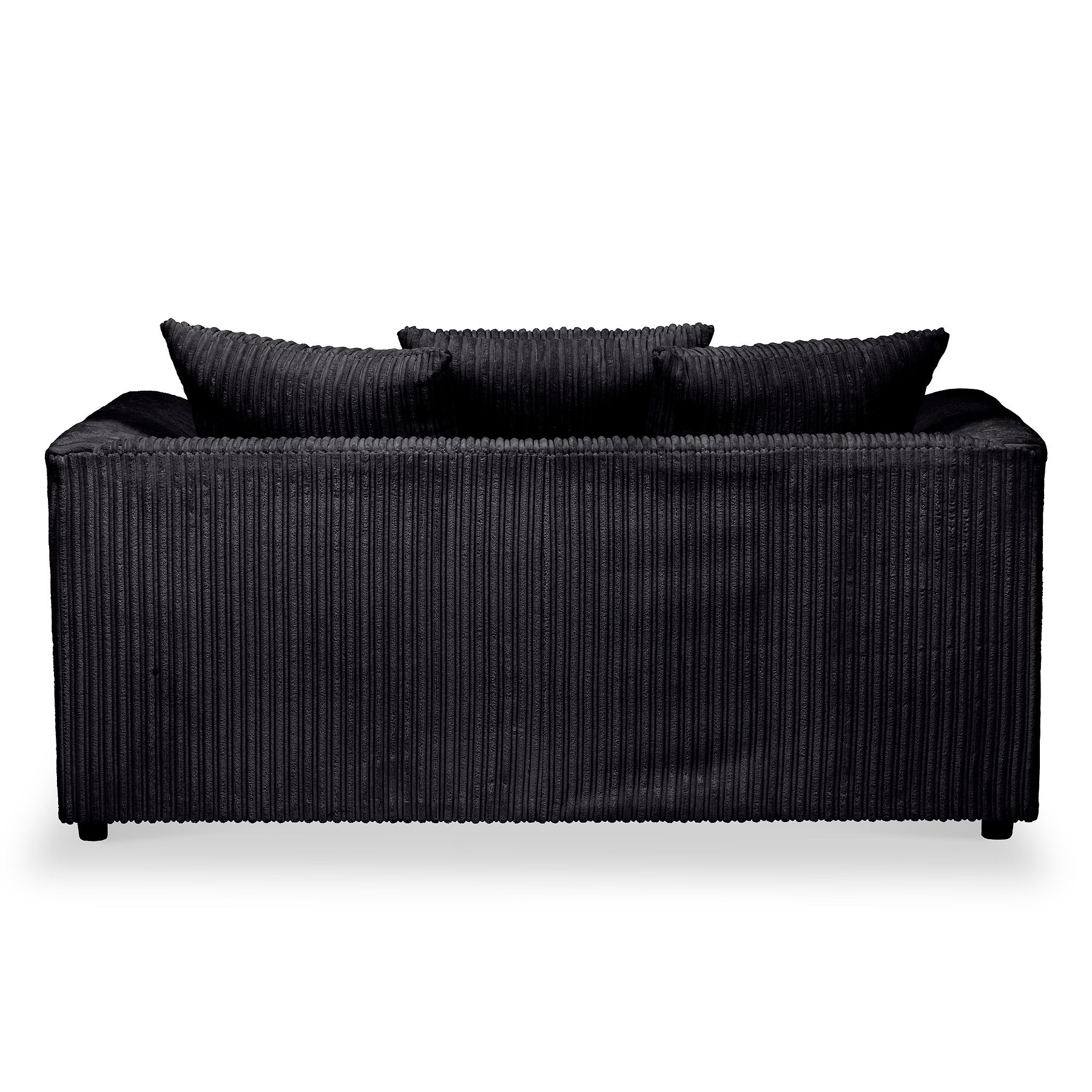 Bletchley Black Jumbo Cord 2 Seater Sofa from Roseland Furniture