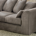 Bletchley Charcoal  Jumbo Cord 2 Seater Sofa from Roseland Furniture