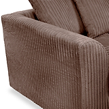 Bletchley Chocolate Jumbo Cord 2 Seater Sofa from Roseland Furniture