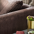 Bletchley Chocolate Jumbo Cord 2 Seater Sofa from Roseland Furniture